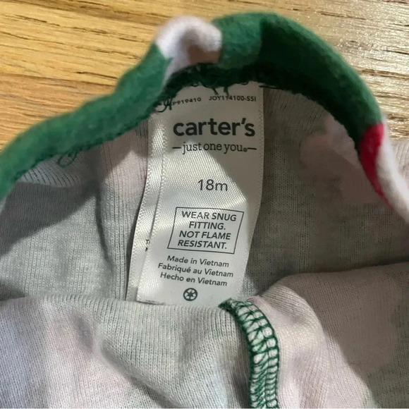 Carters 18M Christmas Santa Pajama Holiday Matching Set - Picture 6 of 7